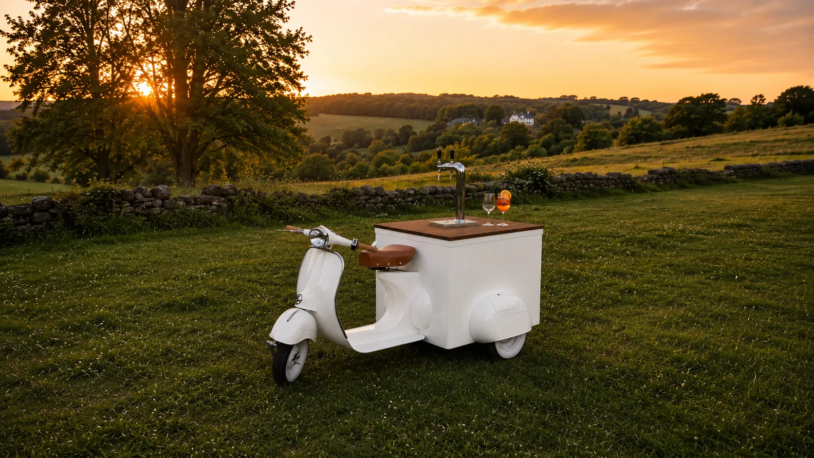 Delini gelato vespa bar aperol spritz