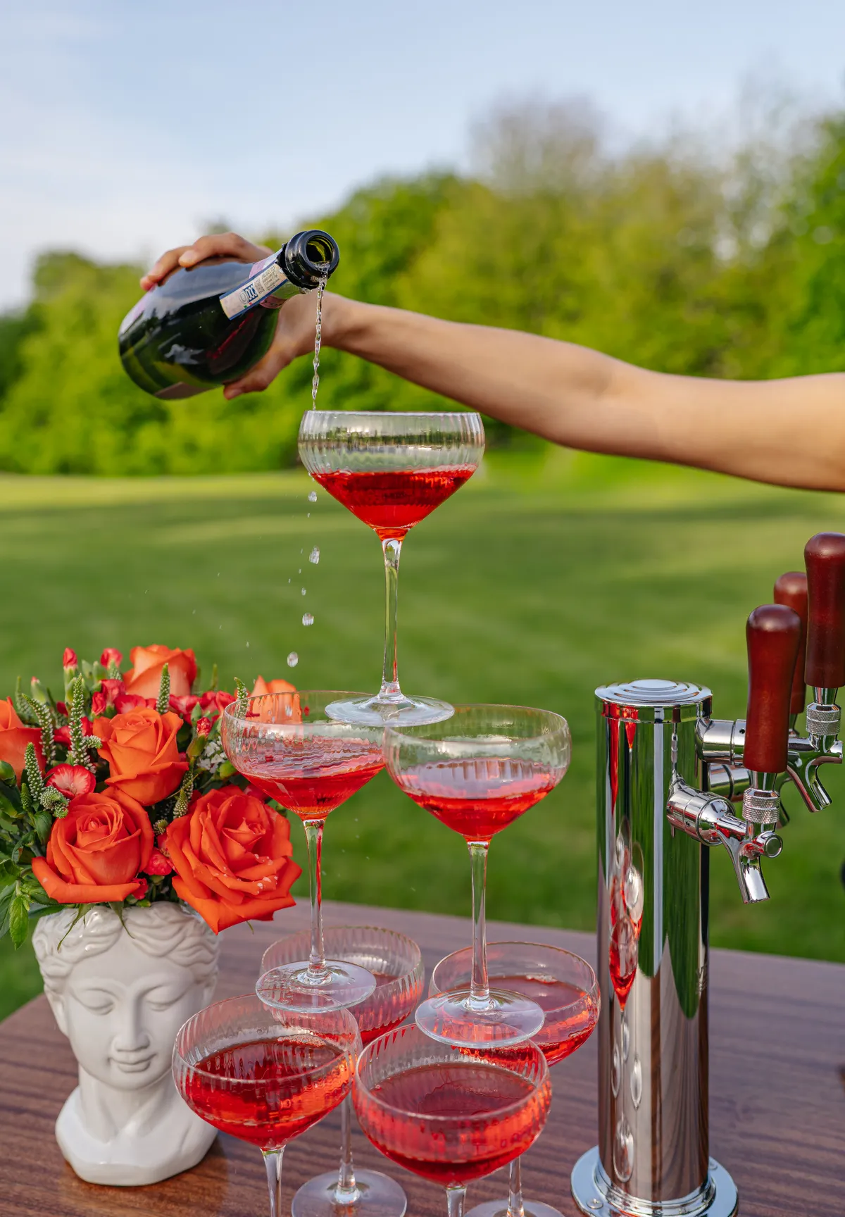 delini gelato vespa wedding pouring luxury