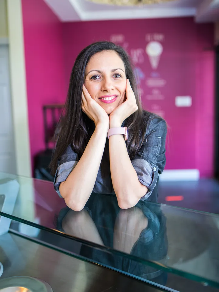 Viki Petkova, founder of Delini Gelato