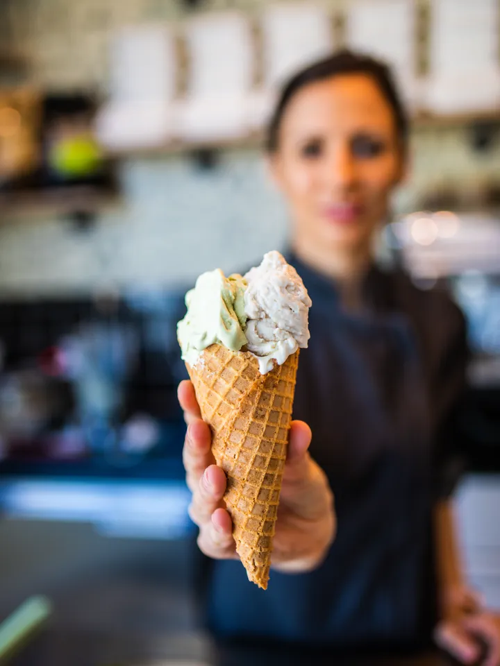 Viki Petkova, founder of Delini Gelato