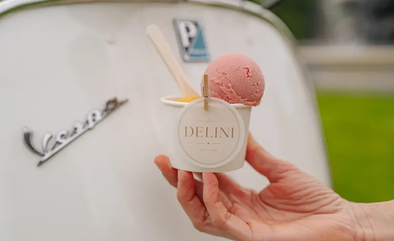 delini gelato infront of vespa bar, best, luxurious in boston